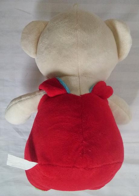 Plyšový farebný macko s nohavicami, 40 cm,