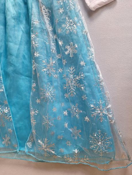 Elsa karnevalové šaty s vlečkou veľ.128-140,