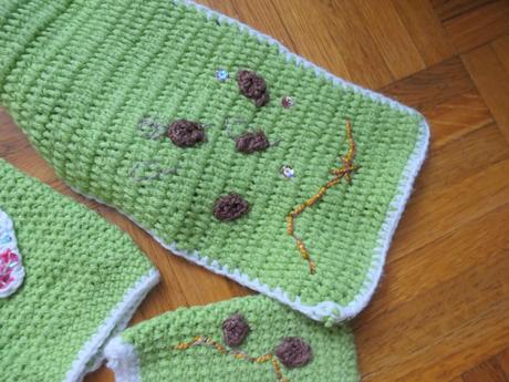 Rukavicky,stucne,sal, 2 ciapky dievcatkova kolekc., 116