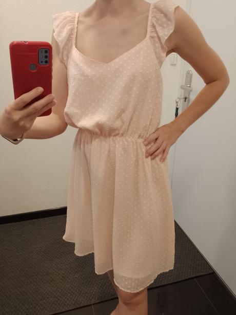 Bledoružove letné šaty, pinkie,s