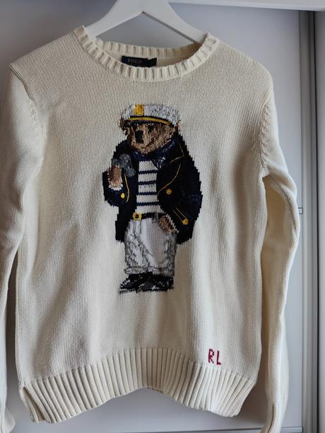 Ralph lauren bear originál damsky sveter, ralph lauren,s