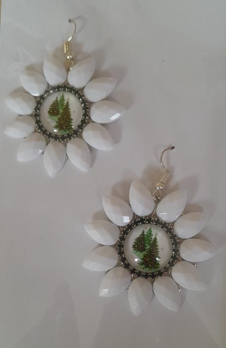 Handmade náušnice vianočné, 