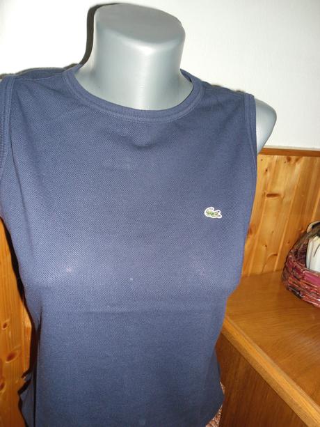 Tričko tmavo modré, lacoste,152
