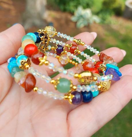 Čakrový náramok z minerálov - v harmónii, 