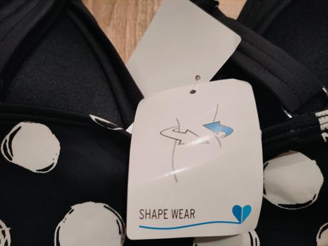 Celé plavky čiernobiele bodky, 40 / 42