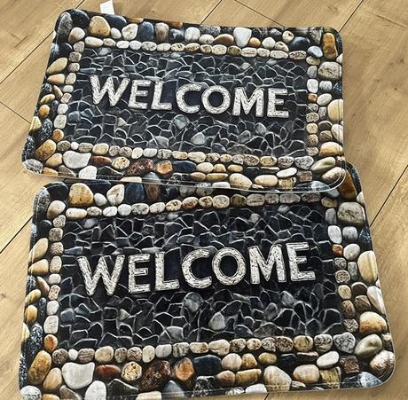 Set 3x predložka welcome, 