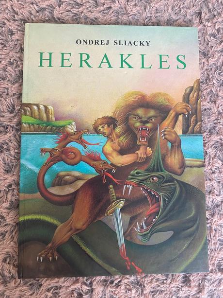 Krásna ilustrovaná kniha herakles ondrej sliacky, 