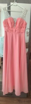 Marhuľové spoločenské šaty, s