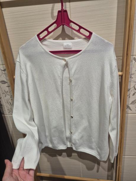 Biela dievčenská blúzka + svetrík, zara,140