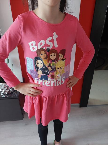 Šaty lego friends 122/128, h&m,122