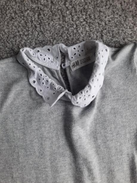 Sivy svetrik, h&m,134