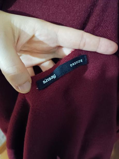 Bordový šál, sinsay