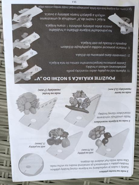 V krájač na zeleninu nový,