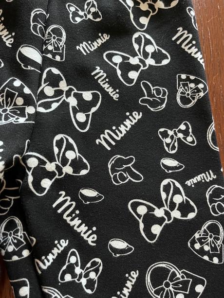 Zateplené hrubé legínky minnie mouse, disney,128