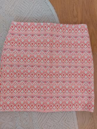 Oranžová lososová sukňa camaieu veľ. 36, camaieu,36