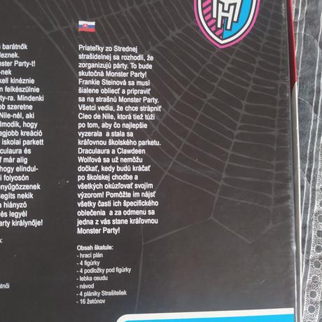 Spoločenská hra monster high, 