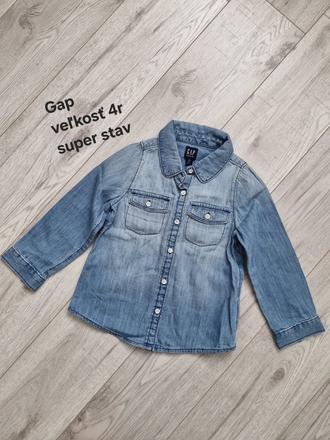 Džínsová košeľa gap, gap,104