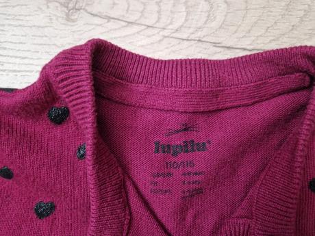 Sveter 110/116 srdiečka, lupilu,116