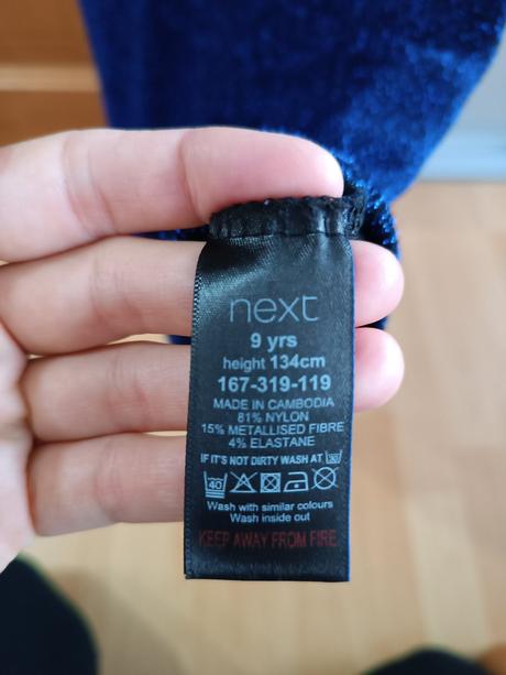 Trblietavé šaty, next,134