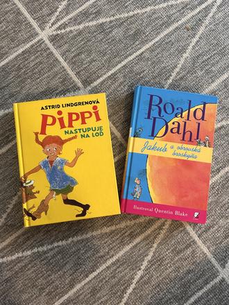 Knihy pippi a roald dahl, 