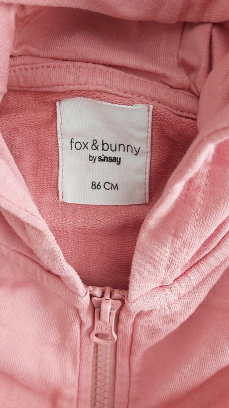 Mikina ružová 86, fox & bunny,86
