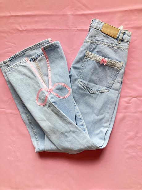 Dámske bledomodré zvonové coquette rifle, 36 / s