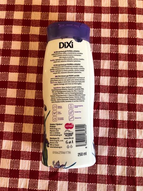 Nový sprchový gél dixi pivónia, kosatec, 250 ml, 