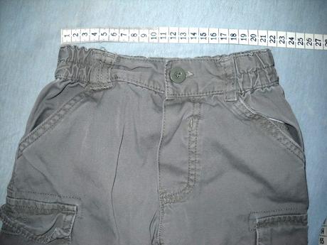 Khaki gate - roll up štýl, mothercare,80