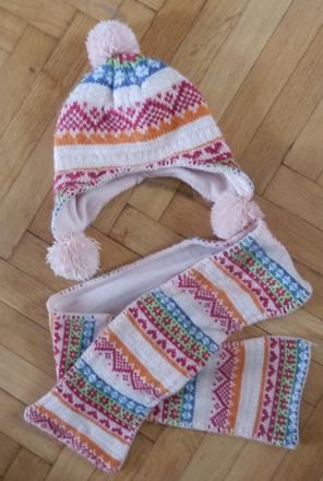 Čiapka + šál, 128