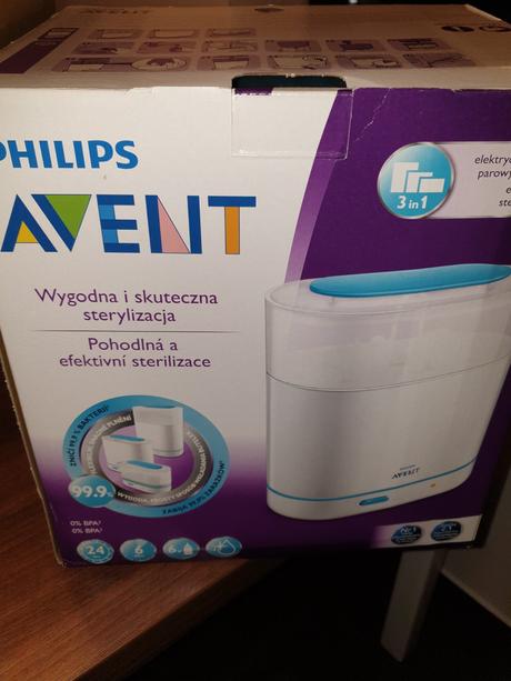 Parný sterilizátor philips avent scf284, 