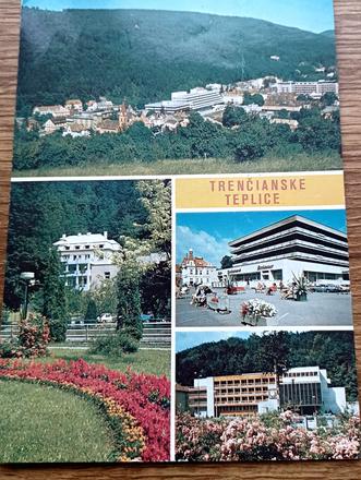 Stará pohľadnica trenčianske teplice,