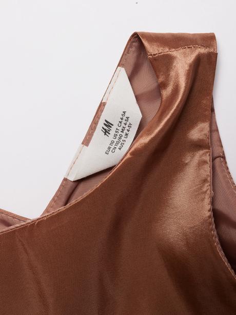 Slávnostné dievčenské šaty h&m medenej farby, h&m,110