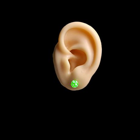 Náušnice farebné guľky,