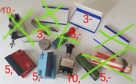 Retro kancelárske potreby,