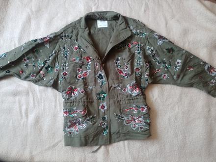 Zara limitovaná jedinečná ľanová bundička kabátik, zara,m