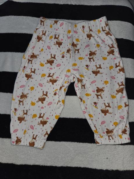 Baby teplačiky 6/9 mesiace, fox & bunny,74