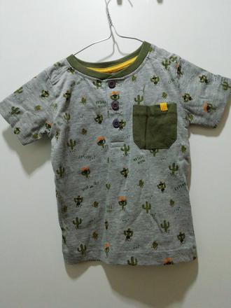 Olivové tričko s kaktusmi, rebel,86