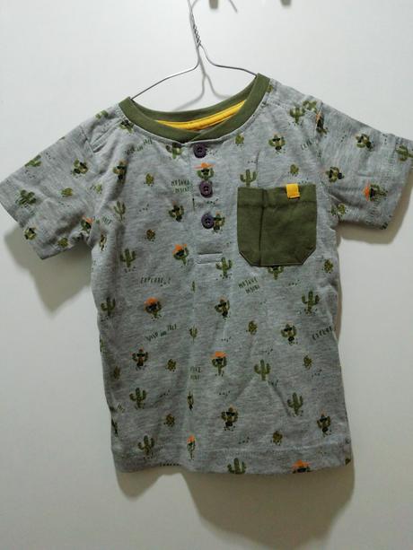 Olivové tričko s kaktusmi, rebel,86