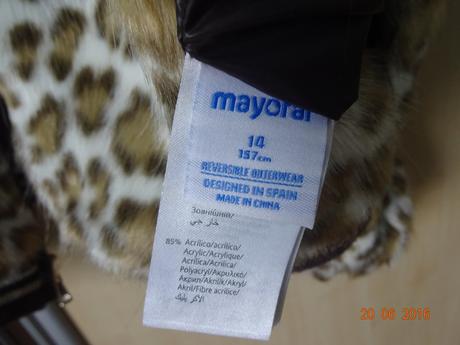Obojstranna bundicka pre slecnu, mayoral,158