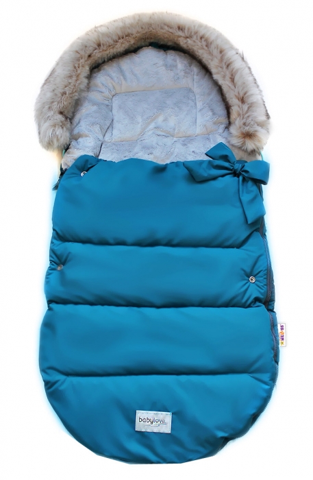 Detský fusak mašlička 4 v 1 s kožušinkou, 110 x 50, 