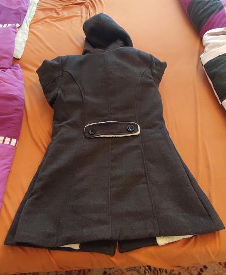 Dámsky zimný kabát s kožušinou, xl