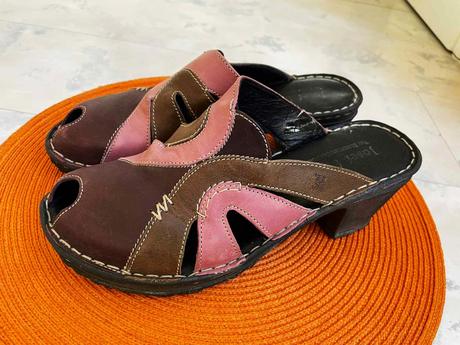 Kožené kvalitné šľapky, 39