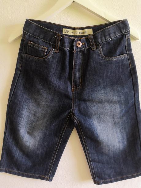 Riflové kraťasy + tielko grátis, denim co,158