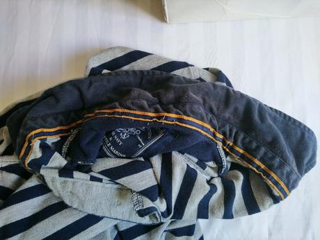 Pánske modro sivé tričko, casual, l