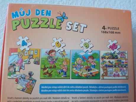 Puzzle set 4v1 môj deň, 