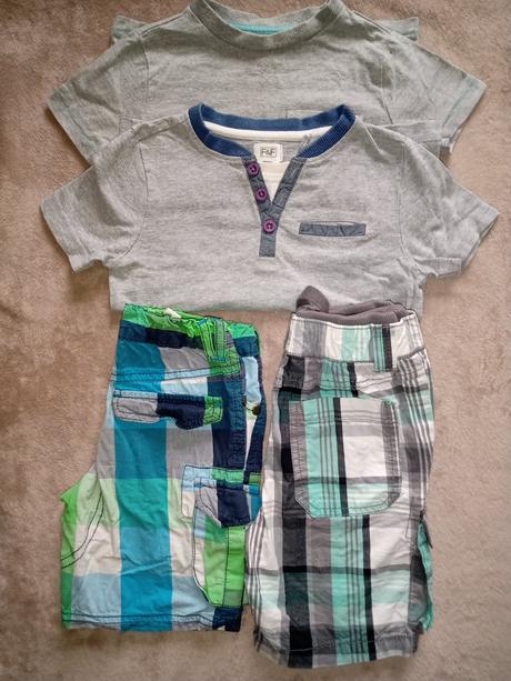 2x tričko + 2x kraťasy, f&f,98