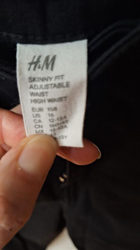 Skinny fit nohavice, h&m,158