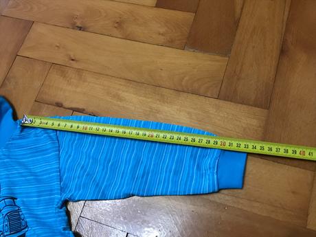 Detské modré tričko s dlhým rukávom, betty mode,92