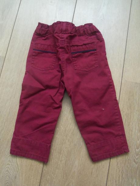 Bordové nohavice, baby,74