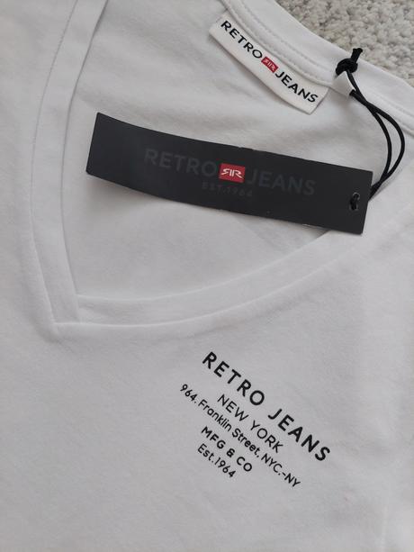 Retro jeans tričko, xs